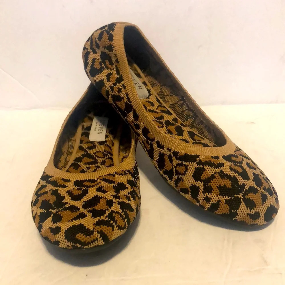 Steven New York by Steve Madden Solly Leopard Print Ballet Flats